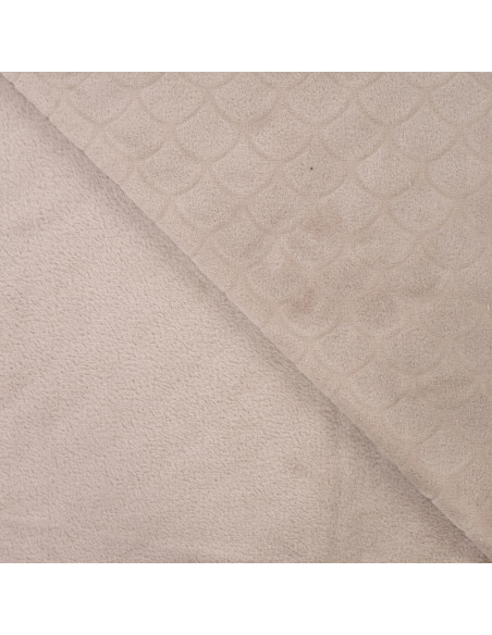 Mermaid minky fabric - Taupe