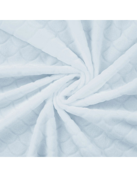 Mermaid minky fabric - Baby blue