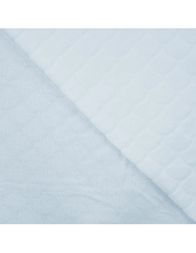 Mermaid minky fabric - Baby blue