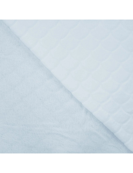 Mermaid minky fabric - Baby blue