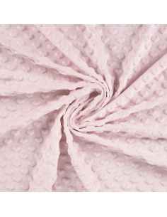 Minky heart fabric - Baby pink