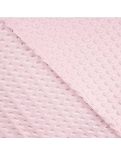 Minky heart fabric - Baby pink 2