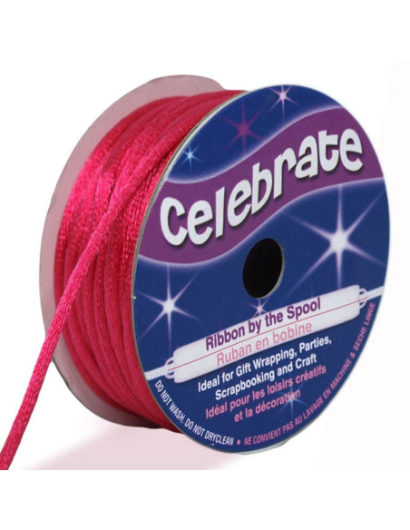 Rat tail cord Celebrate fuchsia - 2 mm x 10 meters