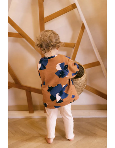 Anémona Camel Sweat Fabric - Églantine & Zoé