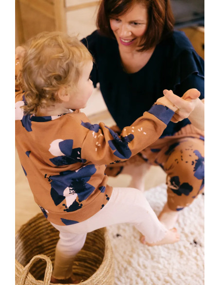 Anémona Camel Sweat Fabric - Églantine & Zoé