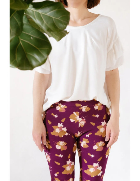 Anémona Mûroise cotton jersey fabric - Églantine & Zoé