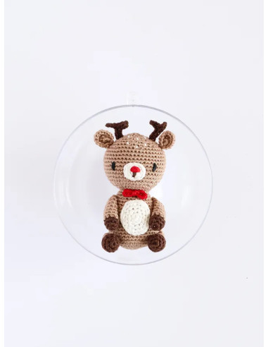 Amigurumi Christmas Ball Set - The Reindeer