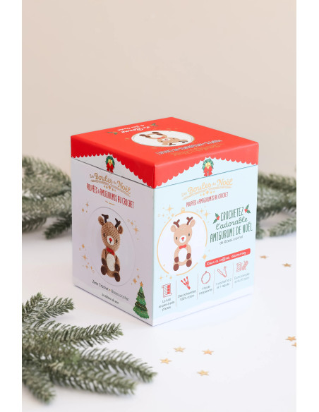 Amigurumi Christmas Ball Set - The Reindeer