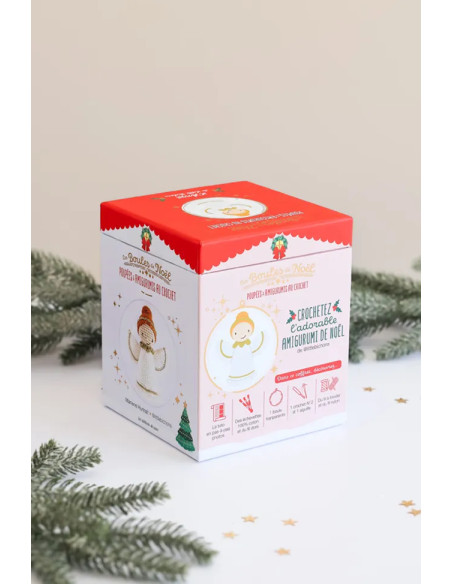 Christmas bauble amigurumi crochet set - The Angel