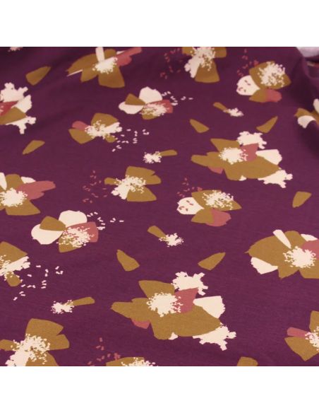 Anémona Mûroise Cotton Jersey Fabric - Églantine & Zoé