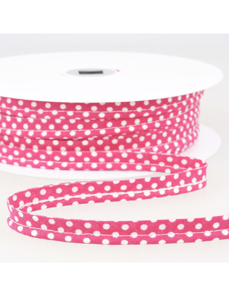 Polka dot piping - Fuchsia