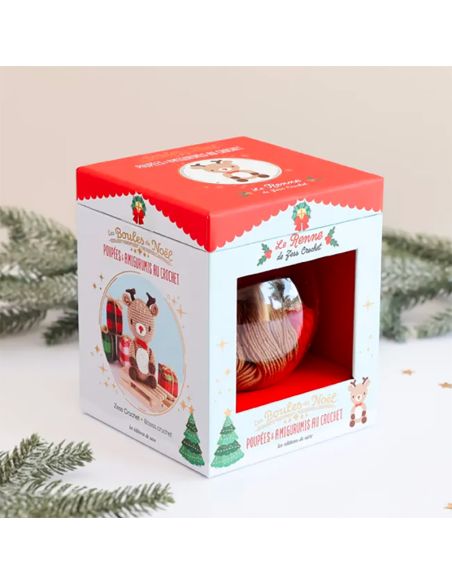 Amigurumi Christmas Ball Set - The Reindeer