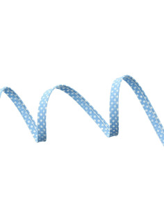 Polka dot piping - Sky blue