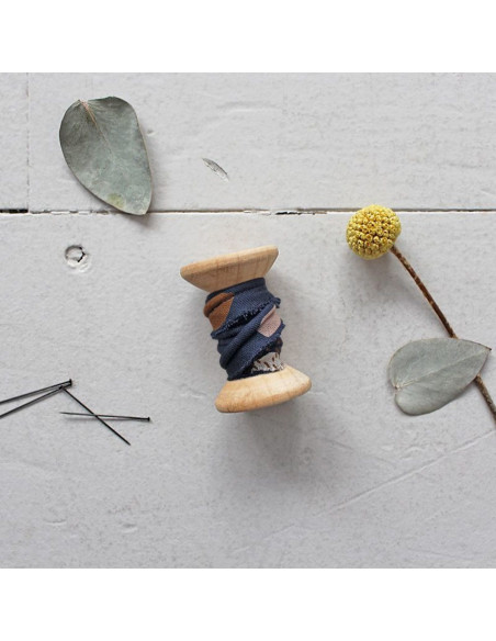 Moonstone Blue Viscose Piping by the meter - Atelier Brunette