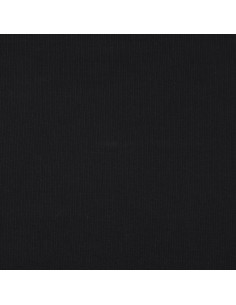 Fine ribbed cotton jersey fabric - Black 2