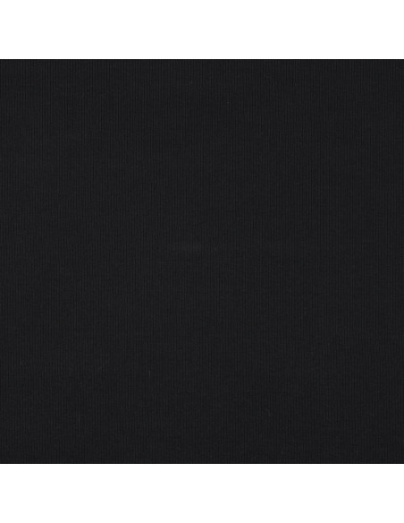 Fine ribbed cotton jersey fabric - Black