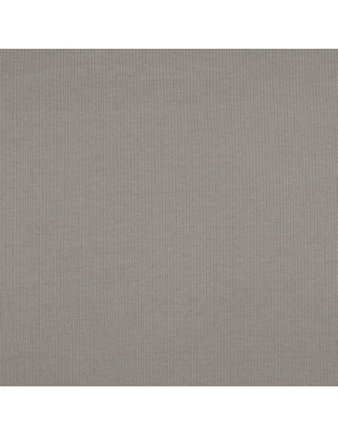 Fine ribbed cotton jersey knit fabric - Gray