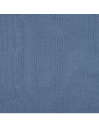 Fine ribbed cotton jersey knit fabric - Jeans