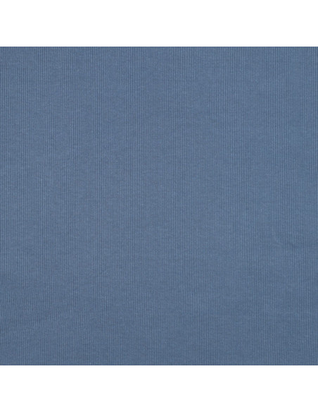 Fine ribbed cotton jersey knit fabric - Jeans