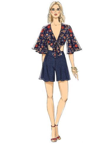 Pattern for tops, shorts, and pants - Vogue 9319