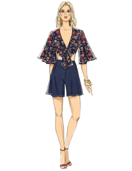 Pattern for tops, shorts, and pants - Vogue 9319