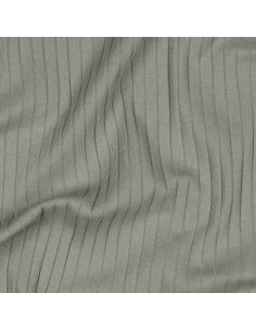 Light ribbed cotton jersey fabric - Light green 2