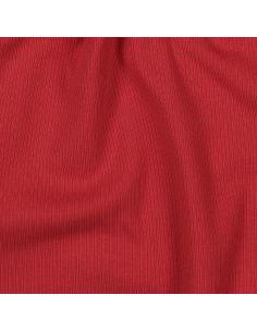 Fine ribbed cotton jersey fabric - Dark red 2