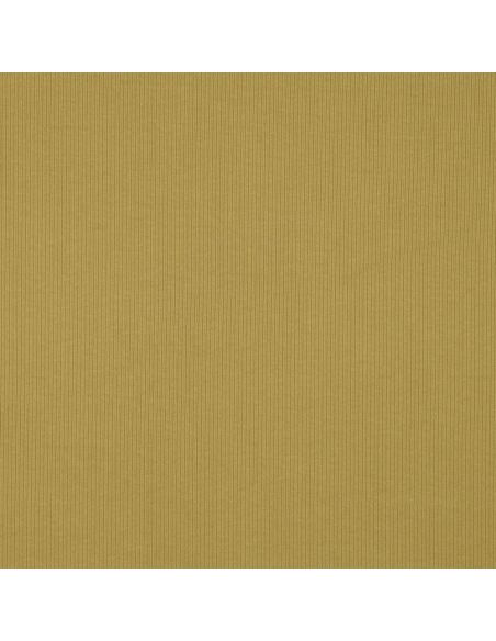Fine ribbed cotton jersey fabric - Ochre