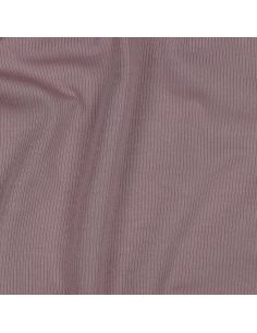 Fine ribbed cotton jersey fabric - Mauve 2