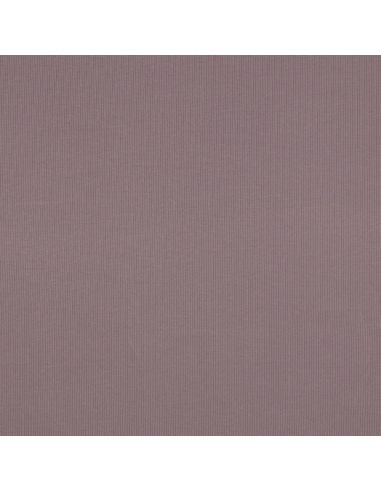 Fine ribbed cotton jersey fabric - Mauve