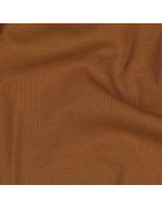 Fine ribbed cotton jersey fabric - Cognac 2