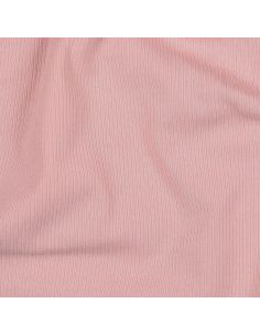 Fine ribbed cotton jersey knit fabric - Pink 2