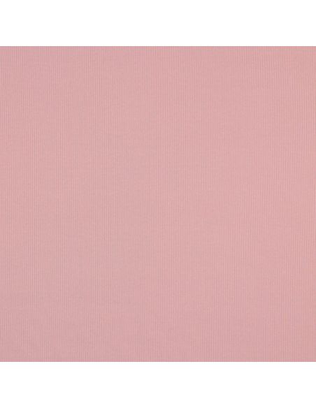 Fine ribbed cotton jersey knit fabric - Pink