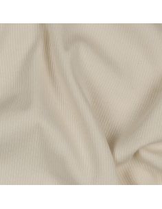 Fine ribbed cotton jersey fabric - Natural 2