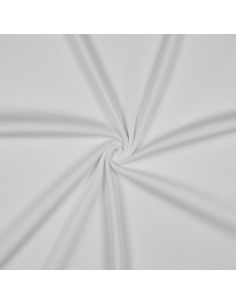 Fine ribbed cotton jersey fabric - Ecru