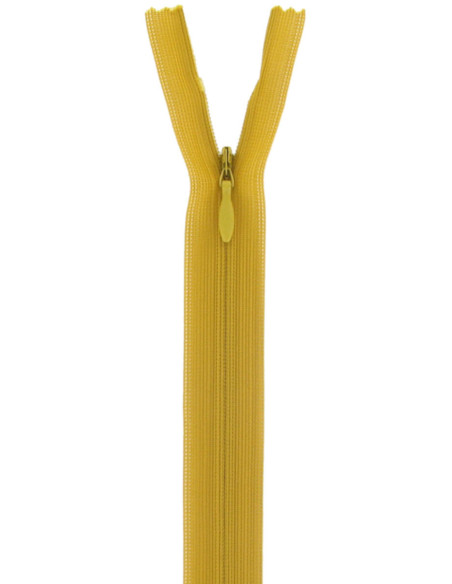 Invisible zipper - Ochre