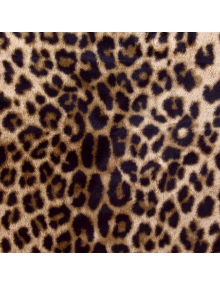 Faux animal fur fabric - Leopard