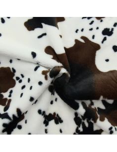 Faux animal fur fabric - Cow