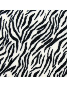 Faux animal fur fabric - Zebra 2