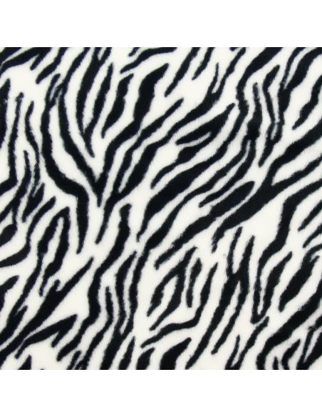 Faux animal fur fabric - Zebra