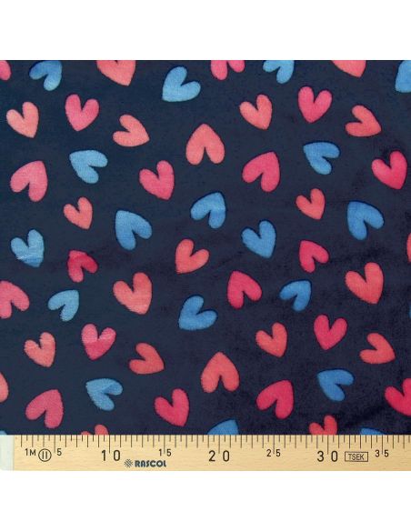 Cuddle fabric - Hearts