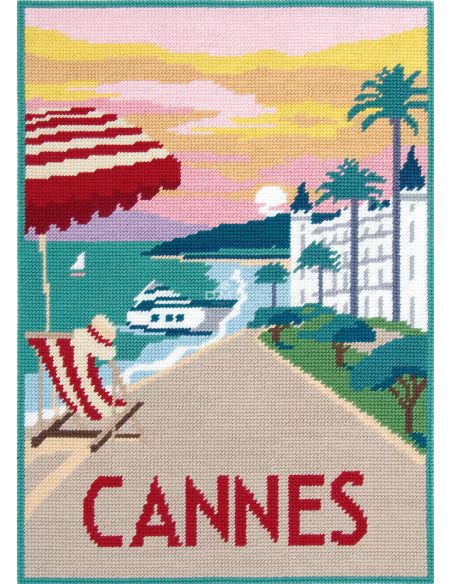 Pénélope DMC Canvas Kit - Cannes