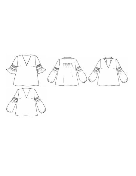 Myrtille Blouse Pattern - Anna Rose Patterns