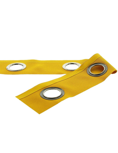 Gunmetal eyelet band - Mustard yellow