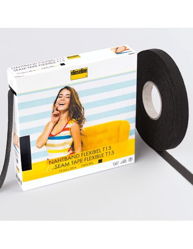 Vlieseline Stretch Straight Grain Support - Black