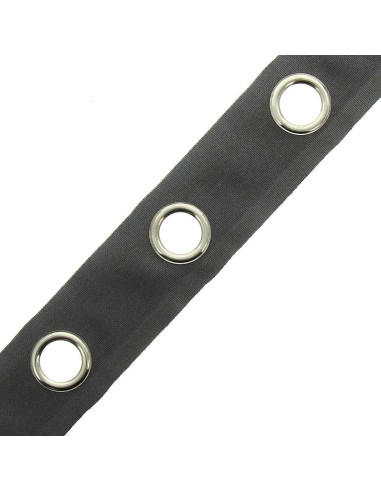 Gunmetal eyelet band - Dark gray