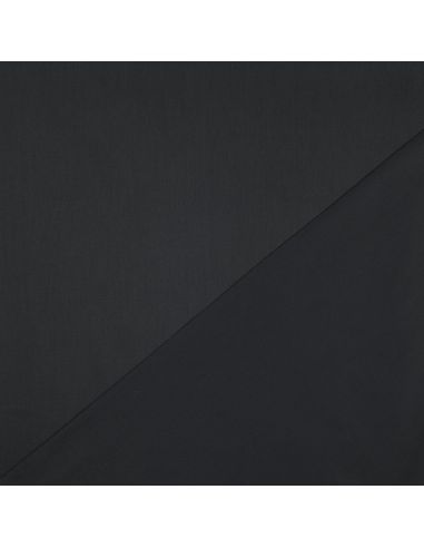 Cotton satin fabric - Black