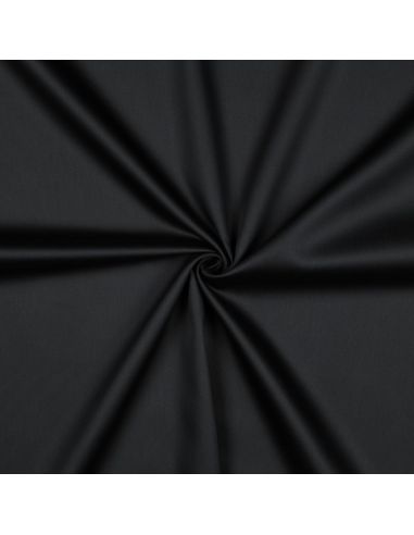 Cotton satin fabric - Black