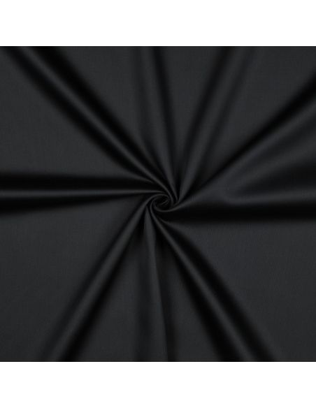 Cotton satin fabric - Black