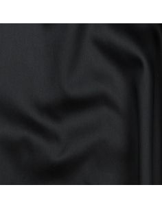 Cotton satin fabric - Black 2